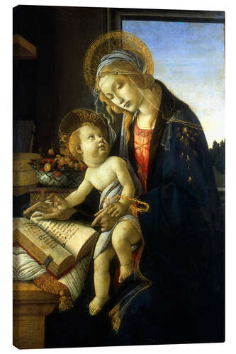 Leinwandbild Jungfrau Maria mit Kind (Madonna des Buches), 1483