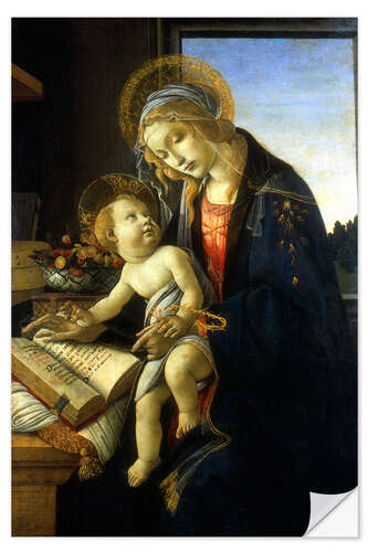 Selvklæbende plakat Madonna and Child (Madonna of the Book), 1483