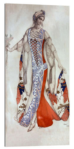 Quadro em plexi-alumínio Sleeping Beauty, Ballet Costume Design, 1913