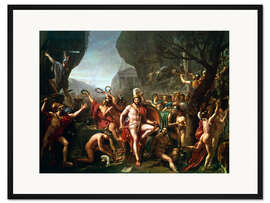 Gerahmter Kunstdruck Leonidas bei den Thermopylen, 5. Jahrhundert v. Chr.