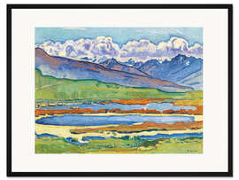 Gerahmter Kunstdruck Etang Long Crans-Montana, 1915