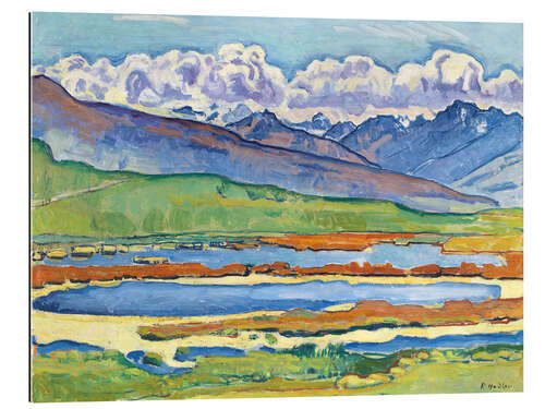 Tableau en plexi-alu Etang Long Crans-Montana, 1915