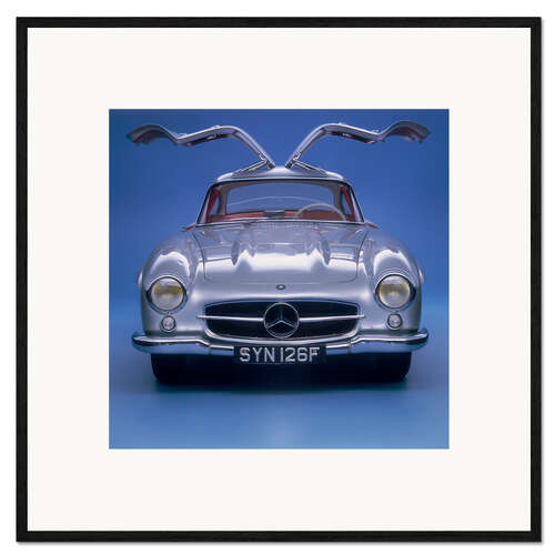 Gerahmter Kunstdruck 1957 Mercedes Benz 300 SL Gullwing
