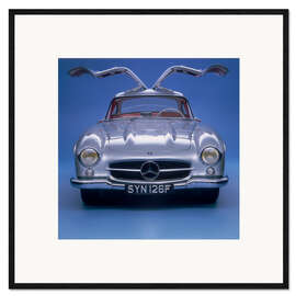 Gerahmter Kunstdruck 1957 Mercedes Benz 300 SL Gullwing