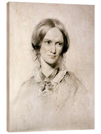 Hout print Charlotte Bronte, George Richmond