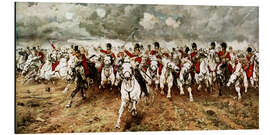 Aluminium print The Charge of the Scots Greys at Waterloo, 18 June 1815