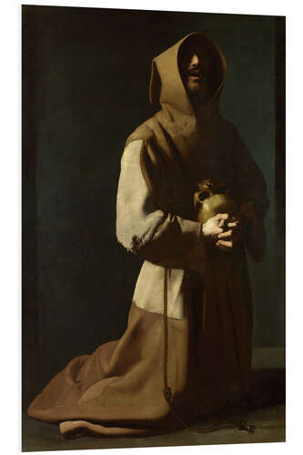 Cuadro de PVC Saint Francis in Meditation, Francisco de Zurbarán