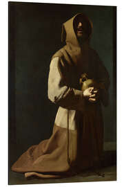 Magnettafel Der Heilige Franziskus in Meditation, Francisco de Zurbarán