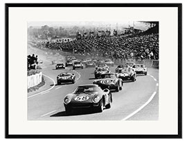 Impresión de arte enmarcada Start of the Le Mans 24 Hours, France, 1964