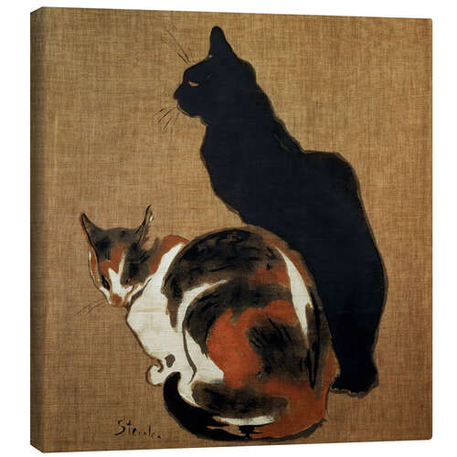 Canvastavla Two Cats, 1894