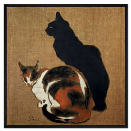 Gerahmter Kunstdruck Zwei Katzen, 1894