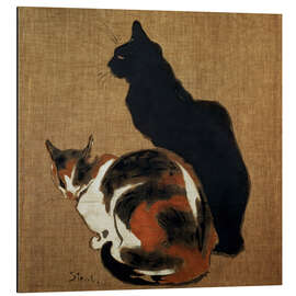 Magnettafel Zwei Katzen, 1894