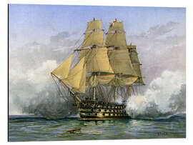 Aluminium print Victory, British Warship, William Frederick Mitchell