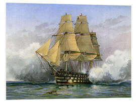 Obraz na PCV Victory, British Warship, William Frederick Mitchell