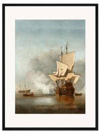 Gerahmter Kunstdruck Der Kanonenschuss