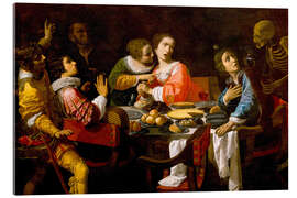 Quadro em acrílico Death Comes to the Banquet Table, Giovanni Martinelli