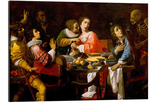 Galleritryk Death Comes to the Banquet Table, Giovanni Martinelli