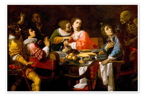 Poster Death Comes to the Banquet Table, Giovanni Martinelli