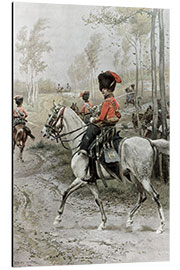 Quadro em alumínio Officer of Hussars, 1889