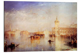 Magnettafel Die Dogana, San Giorgio, Citella, von den Stufen des Europa, Venedig, 1842