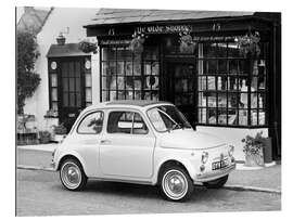 Galleriprint Fiat 500 Parked Outside a Quaint Shop, 1969