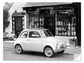 Sticker mural Fiat 500 Parked Outside a Quaint Shop, 1969