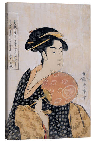 Canvas print Takashima Ohisa (Ohisa of the Takashima Tea-Shop), c. 1793