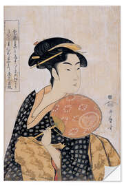 Wandsticker Takashima Ohisa (Ohisa vom Takashima-Teegeschäft), ca. 1793