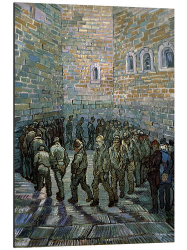 Aluminiumsbilde The Prison Courtyard, 1890