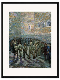 Gerahmter Kunstdruck Der Gefängnishof, 1890