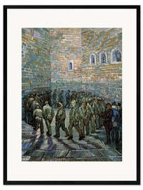 Gerahmter Kunstdruck Der Gefängnishof, 1890