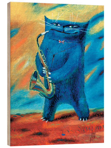 Tableau en bois Jazz, Igor Ilichev