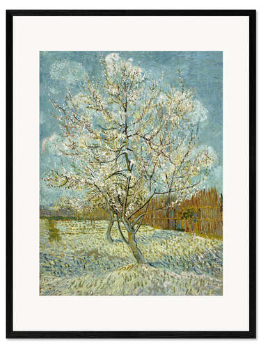 Impressão artística com moldura The Pink Peach Tree, 1888