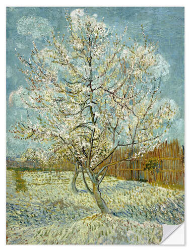 Selvklebende plakat The Pink Peach Tree, 1888