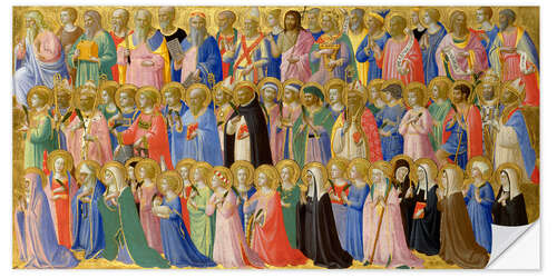 Selvklebende plakat The Forerunners of Christ with Saints and Martyrs, Giovanni da Fiesole