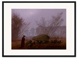 Gerahmter Kunstdruck Ein Spaziergang in der Dämmerung