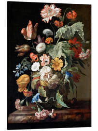 Aluminium print Still-Life with Flowers