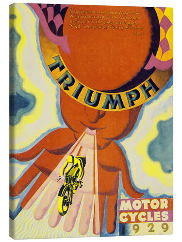 Canvas print Poster Advertising Triumph Motor Bikes