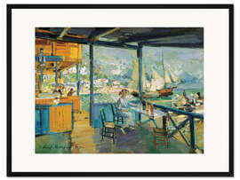 Gerahmter Kunstdruck Pier in Gurzuf