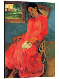 Magnettafel Frau im roten Kleid