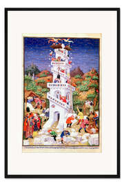 Gerahmter Kunstdruck Der Bau des Turms von Babel