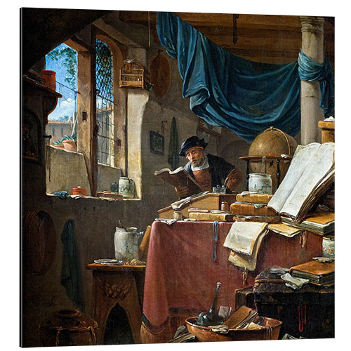 Stampa su alluminio A Scholar in his Study