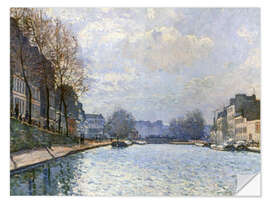 Sisustustarra View of the Canal Saint-Martin, Paris