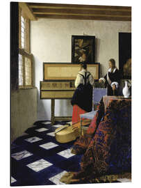 Magnettafel Eine Dame im Virginal mit einem Gentleman (Die Musikstunde)