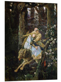 Foam board print Tsarevich Ivan Riding the Grey Wolf, Viktor Mihajlovic Vasnecov