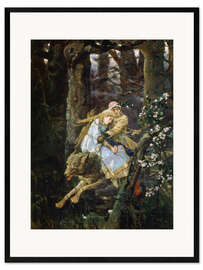 Kehystetty taidepainatus Ivan Tsarevich Riding the Grey Wolf, Viktor Mihajlovic Vasnecov