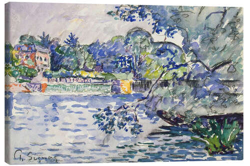 Canvas print Banks of the Seine