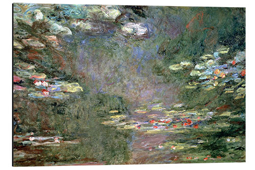 Aluminium print Water Lilies