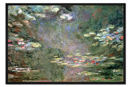 Gerahmter Kunstdruck Seerosen