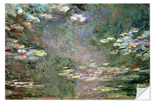 Självhäftande poster Water Lilies